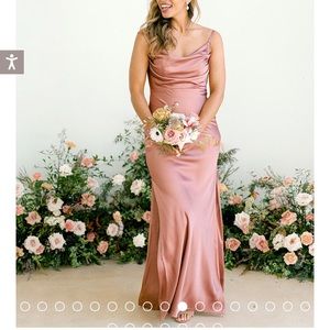 NWT Desert Rose Skye Satin Dress